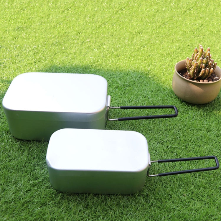 Outdoor Travel Camping Camping Lunch Box Portable Foldable Aluminum Lunch Box Retro Lunch Box Small, Small Regular Lunch Box, Lunch Box And Steaming Rack
