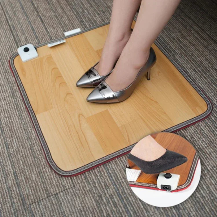 50x30cm Feet Warmer Electric Artifact Plug Heating Mat Office Heating Pad Warm Feet Thermostat, Warm Feet Thermostat