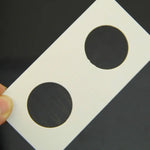 50 PCS / 3 Sets 40mm Diameter Coin Protector Square Coin Collection Paper Clip, Paper Clip