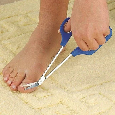 Long Reach Easy Grip Toe Nail Toenail Scissor Trimmer