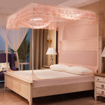 Household Free Installation Thickened Encryption Dustproof Mosquito Net, 120x200 cm Full Bottom, 150x200 cm Full Bottom, 180x200 cm Full Bottom, 180x220 cm Full Bottom, 200x220 cm Full Bottom, 120x200 cm Bed Back, 150x200 cm Bed Back, 180x200 cm Bed Ba...