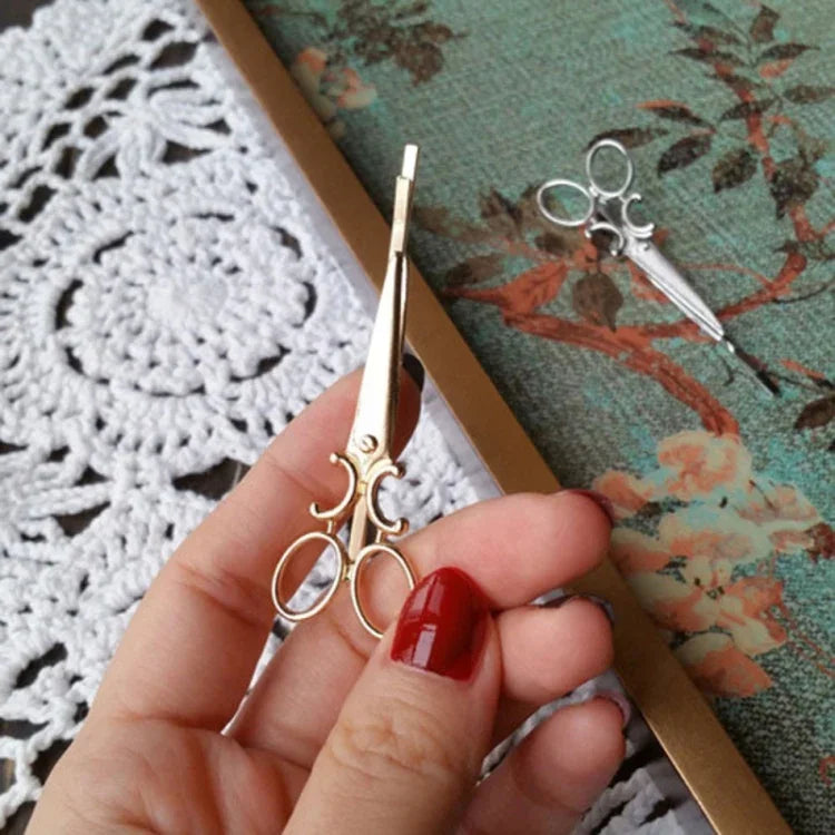 2 PCS simple hair ornaments personalized hair clips ornaments retro word folder headdress