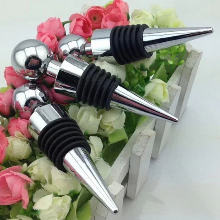 2 PCS Reusable Vacuum Sealed Red Wine Bottle Stopper, Round Shape