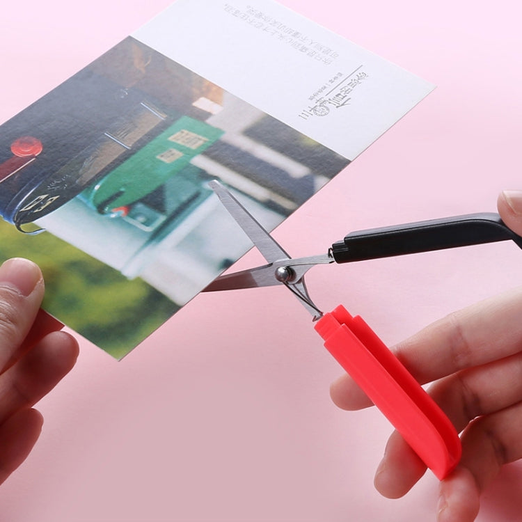 Portable Shears Paper Cutting Folding Safety Mini Stationery Scissors