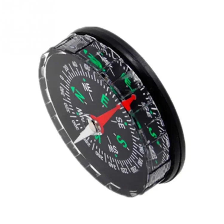 10 PCS Portable Mini Precise Compass Practical Guider for Camping Hiking North Navigation Survival Button Design Compass, 45mm