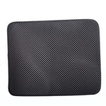 Waterproof Pet Cat Litter Mat EVA Double Layer Cat Litter Trapping Pets Mat Pad Bottom Non-slip Pet Litter Cat Mat, L, M, XS