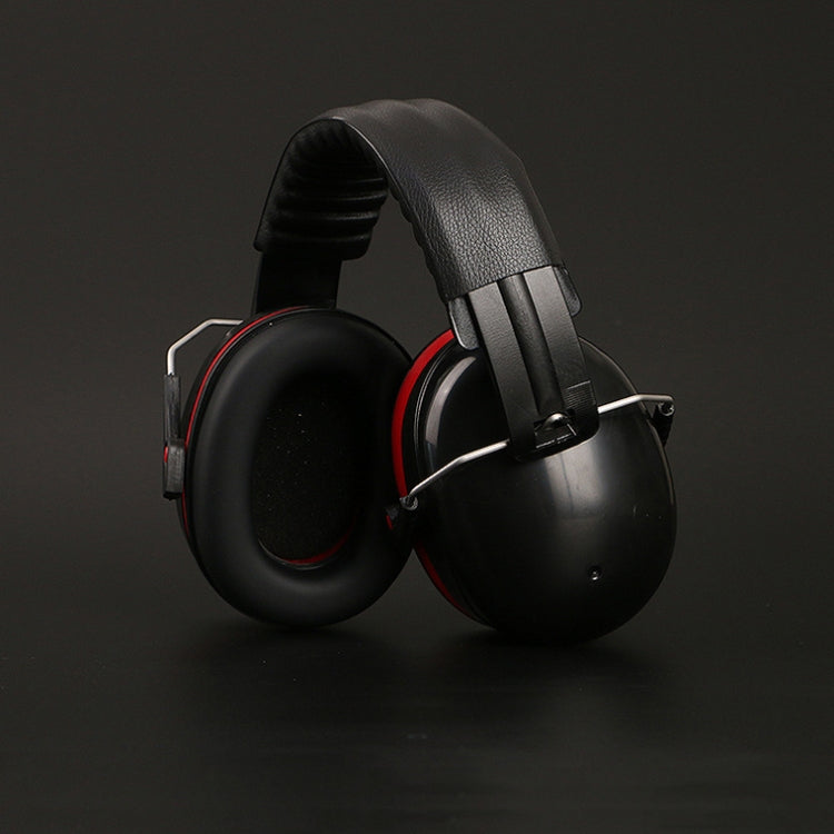 Soundproof Earmuffs Noise-Proof Sleep Earmuffs Industrial Protective Earmuffs Ear Caps, Red Black, Blue Black, Black