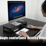 Vaydeer Computer Monitor Increased Desktop Screen Desktop Storage Base, Simple Configuration