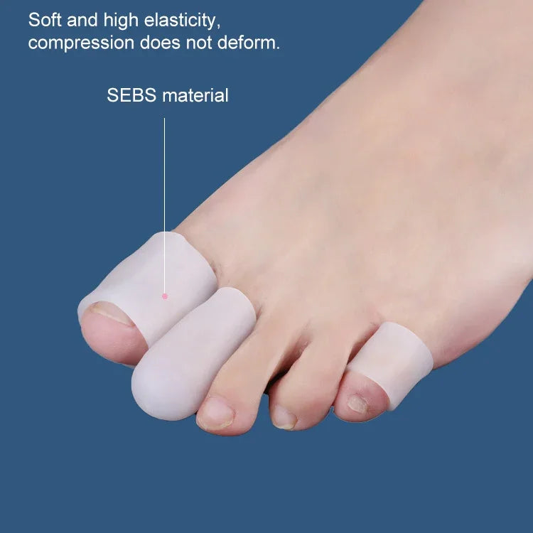 5 Sets Corn Toe Cover Finger Toe Care Set Color Random Delivry, Closed, Open, Tail Finger, Closed S, Closed L, Open S, Open L, Thickened Tail Finger