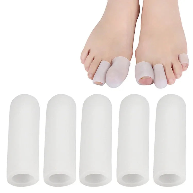 5 Sets Corn Toe Cover Finger Toe Care Set Color Random Delivry, Closed, Open, Tail Finger, Closed S, Closed L, Open S, Open L, Thickened Tail Finger