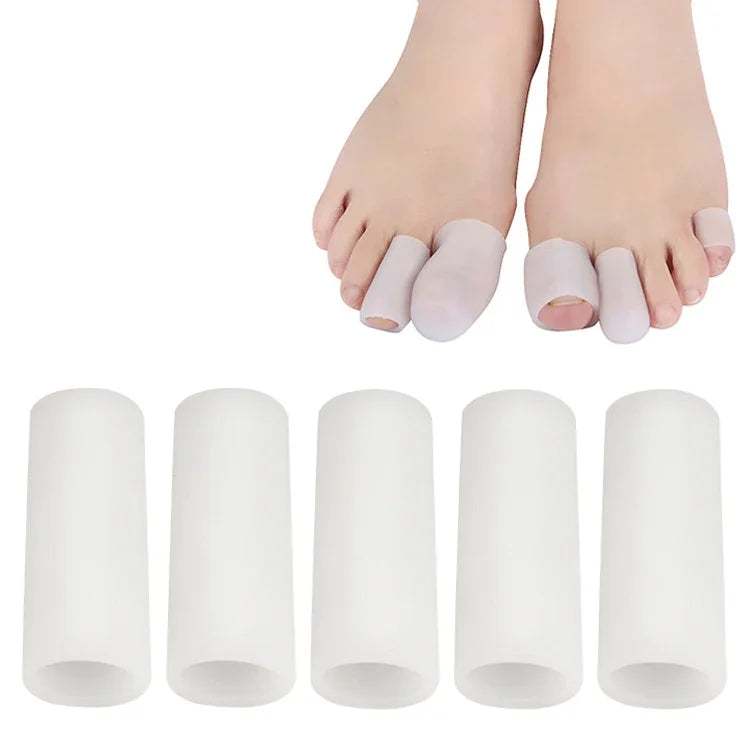 5 Sets Corn Toe Cover Finger Toe Care Set Color Random Delivry, Closed, Open, Tail Finger, Closed S, Closed L, Open S, Open L, Thickened Tail Finger