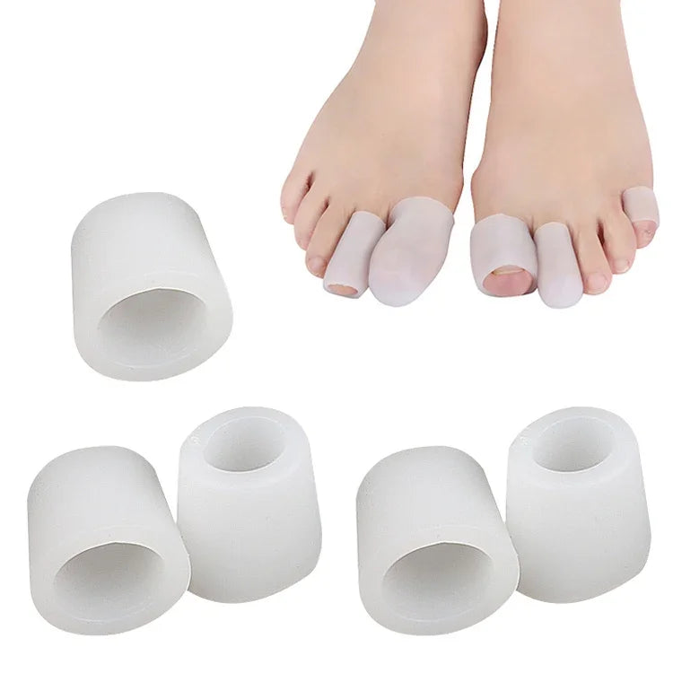 5 Sets Corn Toe Cover Finger Toe Care Set Color Random Delivry, Closed, Open, Tail Finger, Closed S, Closed L, Open S, Open L, Thickened Tail Finger