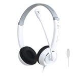 DANYIN DT326 Head-mounted Desktop Computer Children Learning Wire Headset with Microphone, Cable Length:1.8m, DT326 3.5mm Two-hole White, DT326 3.5mm Two-hole Black, DT326 Single Hole Four-level White, DT326 Single Hole Four-level Black                ...