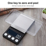 High-Precision Electronic Scale Mini Portable Jewellery Medicine Scale, 500g/0.1g, 100g/0.01g, 200g/0.01g, 300g/0.01g, 500g/0.01g, 1000g/0.1g