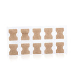 10 PCS Glue-free Orthopedic Nail Stick Toe Nail Groove Inlay Corrector, Transparent Bottom, White Bottom, Blue Bottom