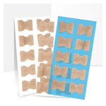 10 PCS Glue-free Orthopedic Nail Stick Toe Nail Groove Inlay Corrector, Transparent Bottom, White Bottom, Blue Bottom