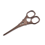 Stainless Steel Eiffel Tower Scissors Handmade Thread Tea Bag Scissors, Green Bronze, Black Titanium, Rose Gold, Golden, Red Bronze