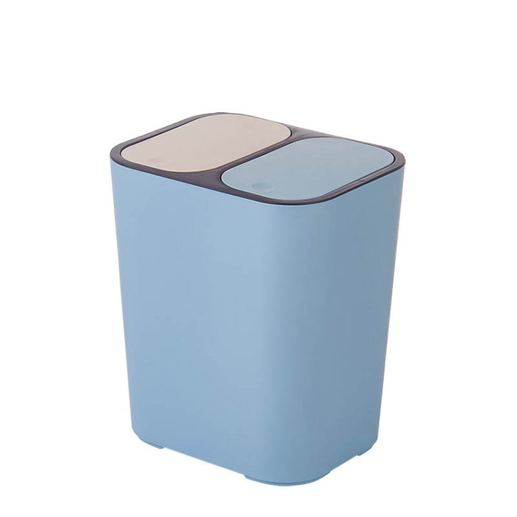Dry And Wet Classification Press Trash Can Household Kitchen Paper Basket, Blue, White, Gray, Beige