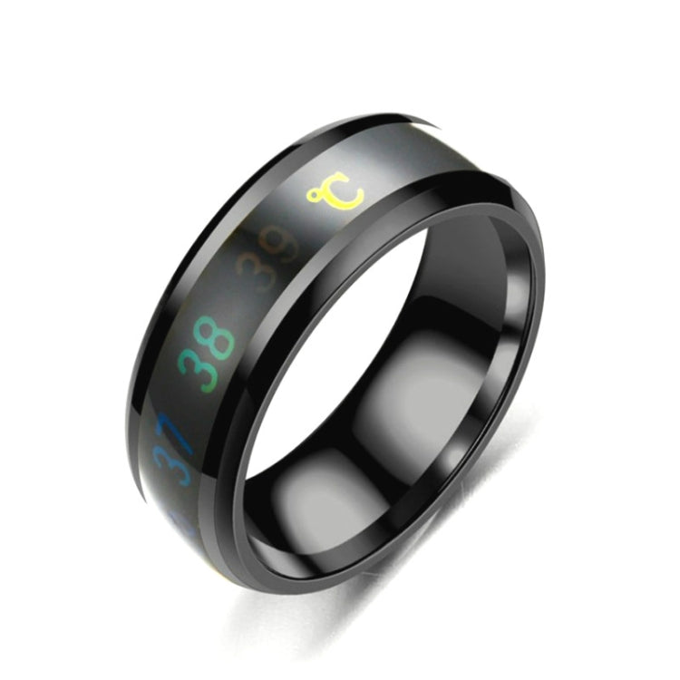 Smart Temperature Ring Stainless Steel Personalized Temperature Display Couple Ring, 6, 7, 8, 9, 10, 11, 12, 13