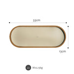 Desktop Shallow Storage Tray Sundries Tray Jewelry Display Tray, , Oval (Warm Brown), , Triangle (Warm Brown), , Round (Warm Brown), , Oval (Dark Green), , Triangle (Dark Green), , Round (Dark Green), , Oval (Green Lotus), , Triangle (Green Lotus)     ...