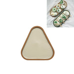 Desktop Shallow Storage Tray Sundries Tray Jewelry Display Tray, , Oval (Warm Brown), , Triangle (Warm Brown), , Round (Warm Brown), , Oval (Dark Green), , Triangle (Dark Green), , Round (Dark Green), , Oval (Green Lotus), , Triangle (Green Lotus)     ...