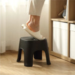 Household Bathroom Row Stools Plastic Stools Thickened Low Stools Square Stools Small Benches, Maple Yellow Children, Retro Red Children, Light Green Children, Black Children, Pink Adult, Maple Yellow Adult, Milk White Adult, Black Adult