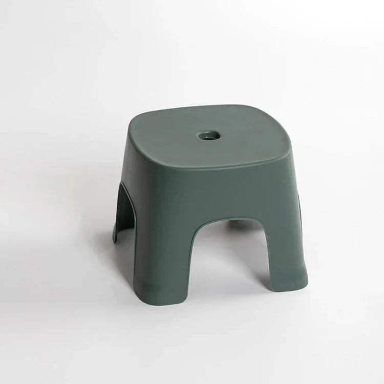Household Bathroom Row Stools Plastic Stools Thickened Low Stools Square Stools Small Benches, Maple Yellow Children, Retro Red Children, Light Green Children, Black Children, Pink Adult, Maple Yellow Adult, Milk White Adult, Black Adult