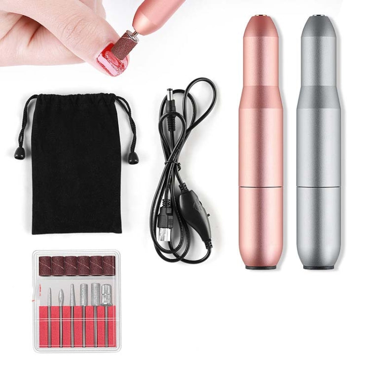 Usb Nail Polisher Portable Pen Type Electric Exfoliating Polisher