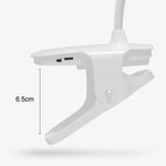 Charging 800mAh Single Color Temperature Three-level Adjustment LED Clip Desk Lamp USB Eye Protection Bedside Lamp, Plug-in, Charging 1200mAh, Charging 800mAh