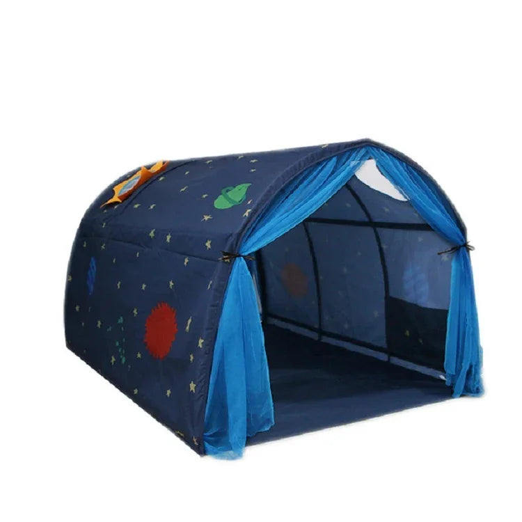 Children Home Bed Crawl Tunnel Game House Tent, Pink, Blue with Mosquito Net, Pink with Mosquito Net