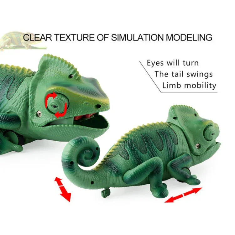 8888 Children Electric Infrared Remote Control Crawling Chameleon Colorful Breathing Light Tricky Toy, Chameleon