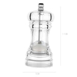 Acrylic Transparent Pepper Grinder Manual Pepper Grinder Ceramic Core Multi-Purpose Seasoning Bottle, 4 Inch, 5 Inch, 6 Inch