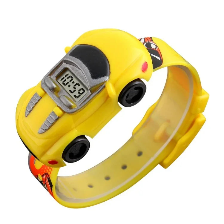 SKMEI 1241 Fashion Cute Cartoon Car Children Digital Watch, Yellow, Red, Blue, Black, Light Blue