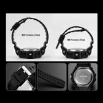 SKMEI 1357 Mens Multifunctional Sports Digital Watch Student Waterproof Watch, Red, Blue, Black