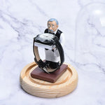 Watch Shelf Support Decorative Ornaments Watch Storage Box Display Stand, Large Old Butler + Black Cover, Small Astronaut + Black Cover, Large Astronaut  + Black Cover, Small Old Butler + White Cover, Large Old Butler + White Cover