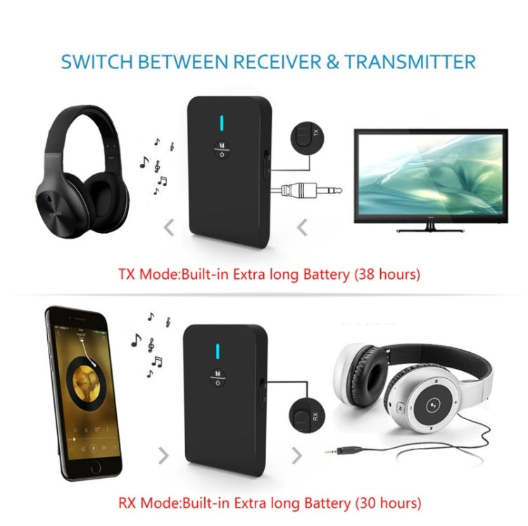 BT-6 2 In 1 Receiver & Transmitter Bluetooth 5.0 Audio Adapter, BT-6