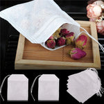 100Pcs/Lot Teabags Scented Tea Bags with Seal Filter Paper, Size: 5.5 x 7cm, Teabags