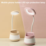 USB Charging LED Desk Light Eye Protection Lamp with Pen Holder and Phone Holder, CS276-1 Pink, CS276-1 Blue, CS276-1 Green, CS276-1 Yellow, CS276-1 Black, CS276-3 Pink, CS276-3  Blue, CS276-3 Green, CS276-3 Yellow, CS276-3 Black, CS276-4 Pink         ...