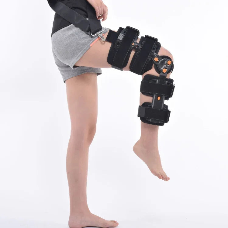 12-Hole Length Adjustable Adult Knee Bracket Leg Fixed Bracket ,Style:, Hook And Loop Fastener No strap, Hook And Loop Fastener Including Strap, Buckle For Easy Wear No strap, Buckle For Easy Wear Including Strap