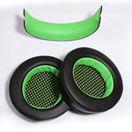 2 PCS Gaming Headset Case Headphone Beam For Edifier HECATE G4, Earmuffs (Black Green), earmuffs (Black Red), Earmuffs (Gray), Head Beam (Green), Head Beam (Red), Head Beam (Gray)