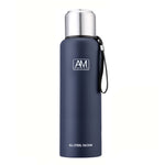 304 Stainless Steel Insulated Mug Large Capacity Sports Water Cup Outdoor Travel Pot, 500ml, 750ml, 1000ml, 1500ml