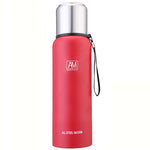 304 Stainless Steel Insulated Mug Large Capacity Sports Water Cup Outdoor Travel Pot, 500ml, 750ml, 1000ml, 1500ml