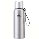 304 Stainless Steel Insulated Mug Large Capacity Sports Water Cup Outdoor Travel Pot, 500ml, 750ml, 1000ml, 1500ml