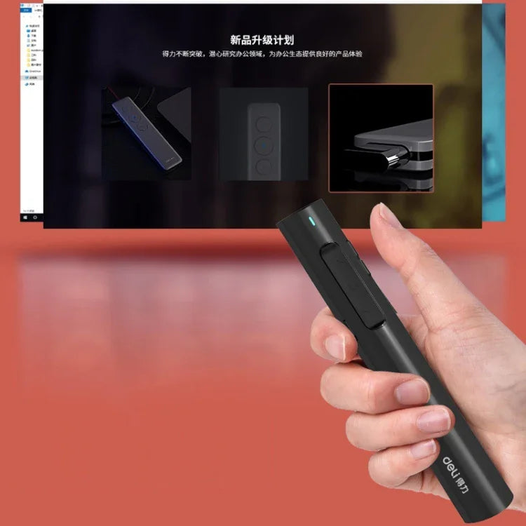 Deli 2.4G Flip Pen Business Presentation Remote Control Pen, 2801 Black (Red Light), 2801 White (Red Light), 2801G Black (Green Light), 2801G White (Green Light), TM2801 Black (Red Light), TM2801 White (Red Light)