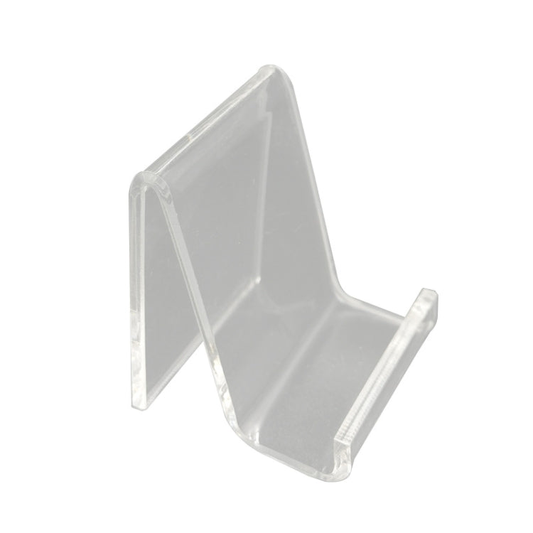 QH-040 10 PCS Acrylic Transparent Mobile Phone Display Stand
