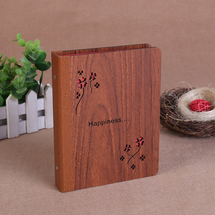 6-Inch 32 Sheets Wooden DIY Photo Album Creative Gift, 1314, Grow Up, Happiness, Baby Love, Love For You, The Story Of Time, Forever, Photo Album, I love You, I Am On My Way, Fawn, Pickup Light Stream Shadow