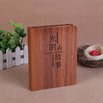 6-Inch 32 Sheets Wooden DIY Photo Album Creative Gift, 1314, Grow Up, Happiness, Baby Love, Love For You, The Story Of Time, Forever, Photo Album, I love You, I Am On My Way, Fawn, Pickup Light Stream Shadow