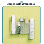 Magic Sticker Plastic Toiletry Makeup Storage Box Transparent Home Creative Organizing Box,Specification:, Shallow Style