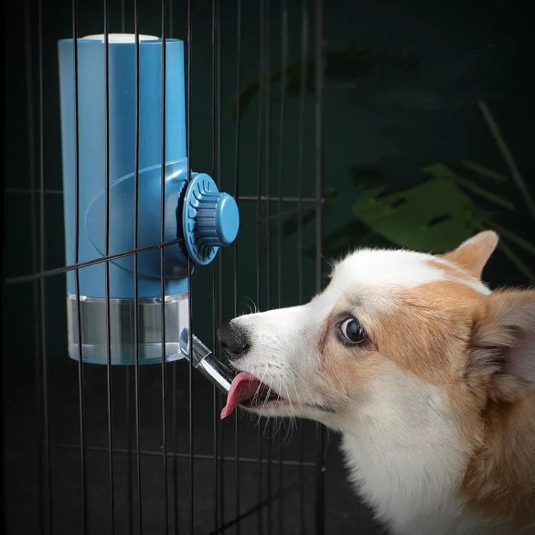 Pet Waterer Ball Feeder Hanging Dog Waterer Hanging Cage Pet Water Cup, 500ML, 700ML