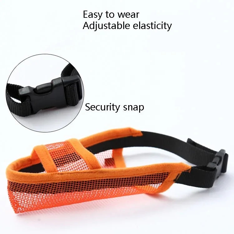 Dog Mouth Cover Anti-Bite Mesh Dog Mouth Cover Medium And Large Dogs Anti-Drop Mask, XXS, XS, S, M, L, XL